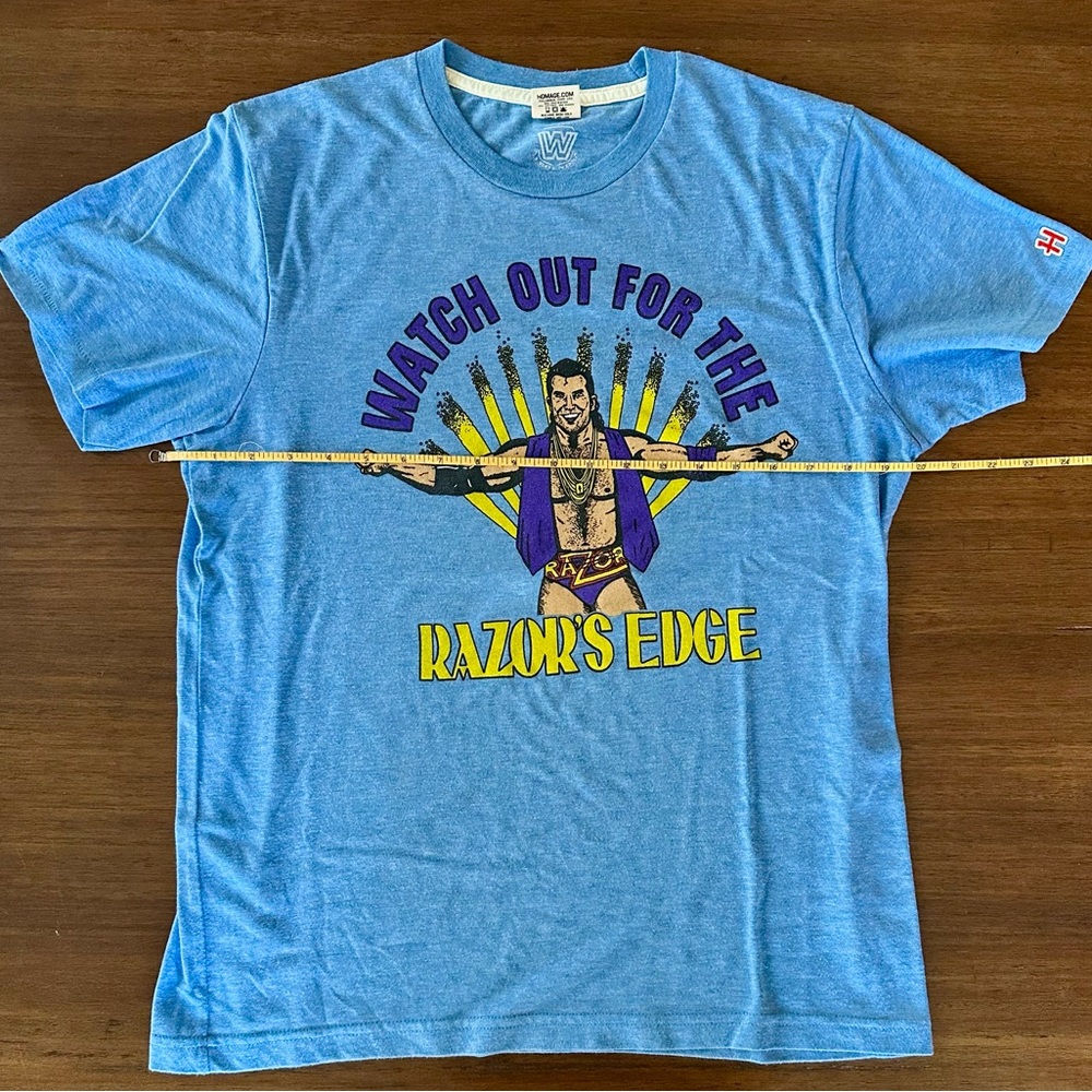 HOMAGE WWF/WWE Razor Ramon T-Shirt - Picture 2 of 7